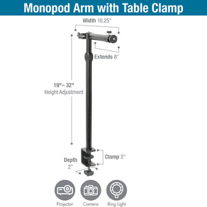 Monopod with Table Clamp