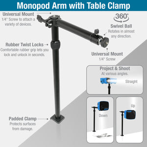 Monopod with Table Clamp